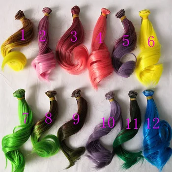 5шт Играчка кукла на косата редица кукла перука Кер Барби коса 15 СМ DIY кукла перука подаръци за деца