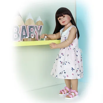 87 см Гуманоидная Кукла, Детски Модел на Дрехи Творческа Личност Декор 2-4 Години Имитативната Кукла Момиче Кукла Търговски Център