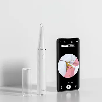 Удобно и интелигентно козметично устройство за отстраняване на зъбен камък Sunuo визуално устройство за миене на зъбите готварска ултразвуково почистване на зъбите