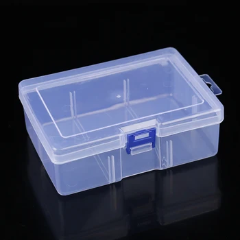 Прозрачна Пластмасова Кутия За Инструменти Козметика За Съхранение На Бижута Обици С Мъниста Винт Притежателя Калъф Дисплей Организатор Контейнер Рибен Кутия