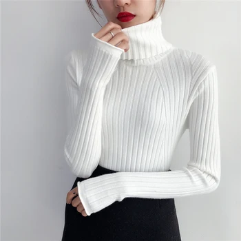 Нов женски главоболие пуловер 2020 г., стрейчевая тънка риза, пуловер с ръкави, топли зимни универсална подплата