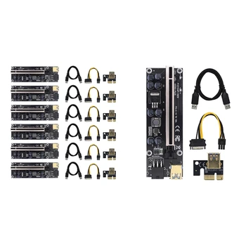 009S Plus Странично Card VER009S PCIE PCI-E PCI Express X16 GPU 6In Карта, адаптер, 1X 16X удължителен кабел USB 3.0 Кабел