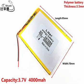 Литра енергиен батерия Добро Качество 3,7 4000 ма 357095 полимерна литиево-йонна батерия Литиево-йонна батерия за таблети 7 инча MP3 MP4