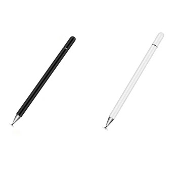 2X Стилус Писалка За Рисуване за Контакт на Екрана, Дръжка За Android и IOS Ipad на Iphone, Samsung, Huawei Таблет Lenovo Xiaomi Бяло и Черно