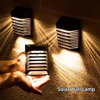 Слънчев Led монтиран на стената Лампа, Двухрежимный Автоматично Включване/изключване, Външен Водоустойчив Енергоспестяващ Декоративни Градински Лампа, Директна Доставка