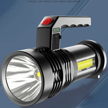 LED Лампа За Къмпинг COB 300lm 800mAh Водоустойчив Мощен Фенер Мини Преносим Светлинното Фенер Micro USB за Зареждане Ръчно