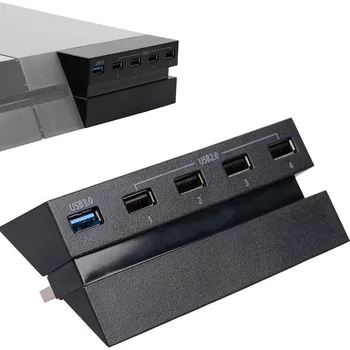 Аксесоари за PS4 Детска Станция 4 Конзола USB-хъб с 3.0 висока Скорост и 2.0 USB адаптер за SONY PlayStation 4 USB Hub
