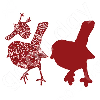 Пристигане 2022 Нова Сладка Малка Птичка Метални Режещи Удари Албум За Изрезки От Дневник Украса Релефен Шаблон Сам Поздравителна Картичка Ръчна Изработка