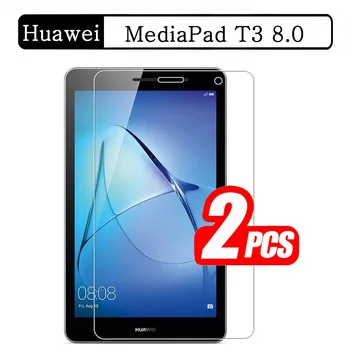 (2 опаковки) Закалено Стъкло За Huawei MediaPad T3 8.0 2017 KOB-L09 KOB-W09 Защитно Фолио за Таблет