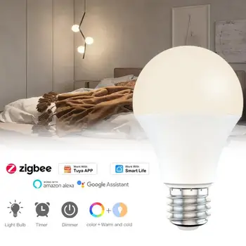 ZigBee 3,0 Sasha Интелигентна Led лампа за Smart home 9 W E27 240 110 В RGB + W + C, С Интелигентен Живот Smartthings Алекса Google Home
