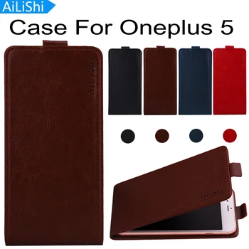AiLiShi на разположение за OnePlus 5 Oneplus5 Калъф 4 Цвята Горещ Флип Калъф от изкуствена кожа Ексклузивен 100% специален калъф за телефон + проследяване