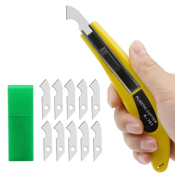 Кука Нож PVC Акрил Дъска Пластмасови Плексиглас Кука Нож Режещ Инструмент със Сменяеми Остриета