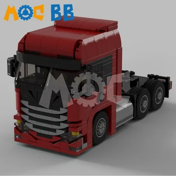 MOC Малък S520 6x4 Ремаркето на Камион Главата Градивен елемент на Модел Играчки Съвместими с струпясване Сглобяване на Играчки За Момчета И Момичета, Празнични Подаръци